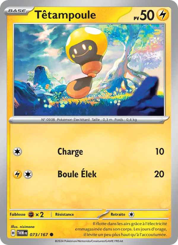 Carte Pokemon 073/167 Têtampoule | LorenZone