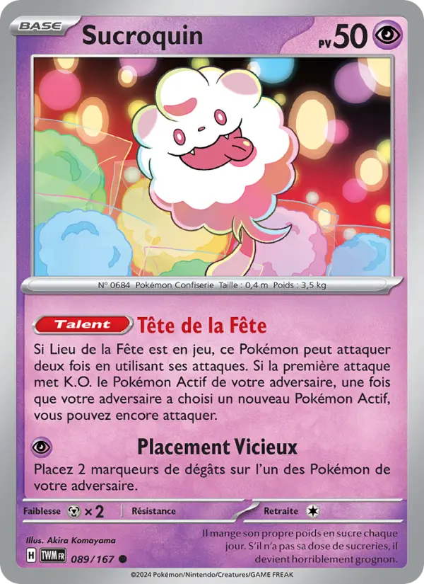 Carte Pokemon 089/167 Sucroquin | LorenZone