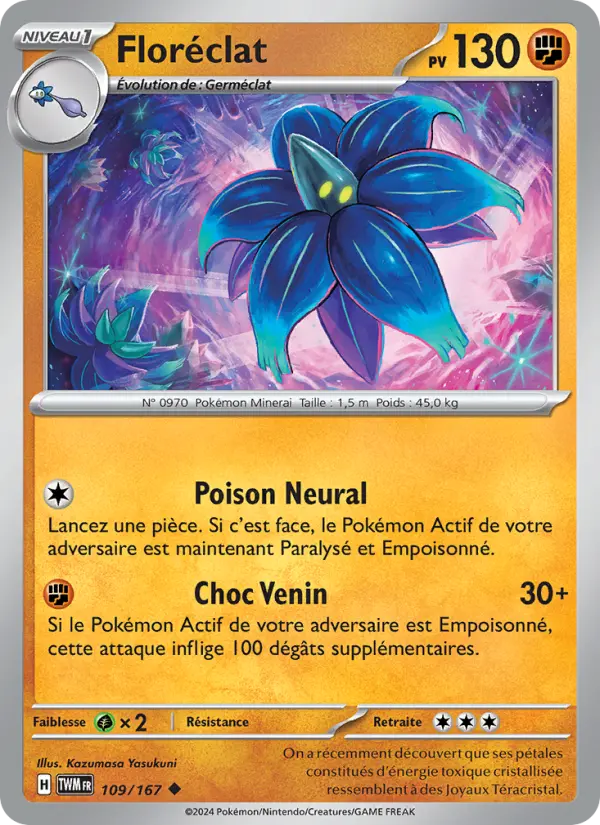 Carte Pokemon 109/167 Floréclat | LorenZone