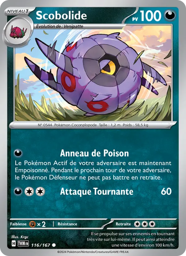 Carte Pokemon 116/167 Scobolide | LorenZone