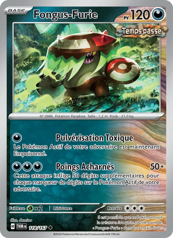 Carte Pokemon 118/167 Fongus-Furie | LorenZone