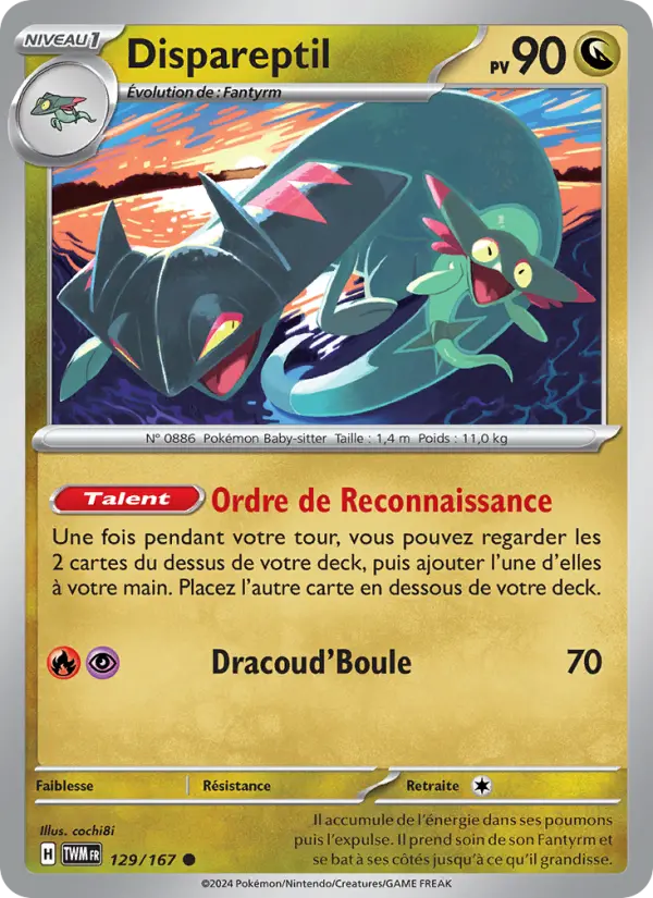 Carte Pokemon 129/167 Dispareptil | LorenZone