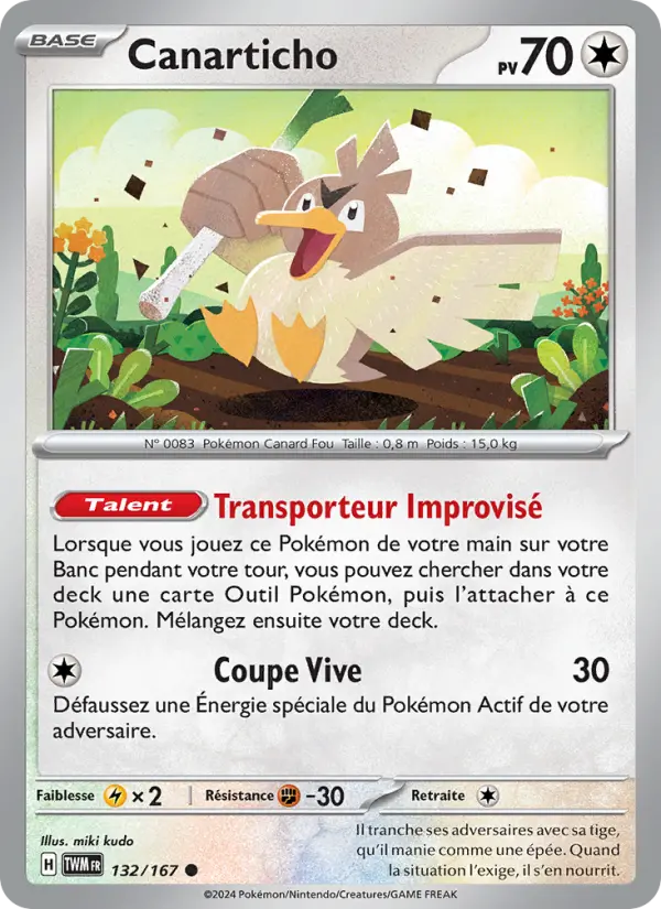 Carte Pokemon 132/167 Canarticho | LorenZone