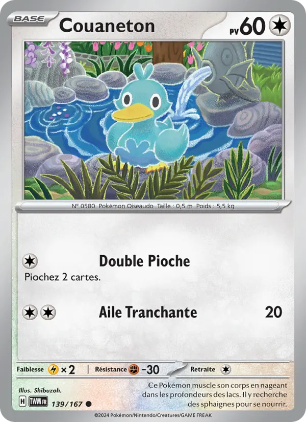 Carte Pokemon 139/167 Couaneton | LorenZone