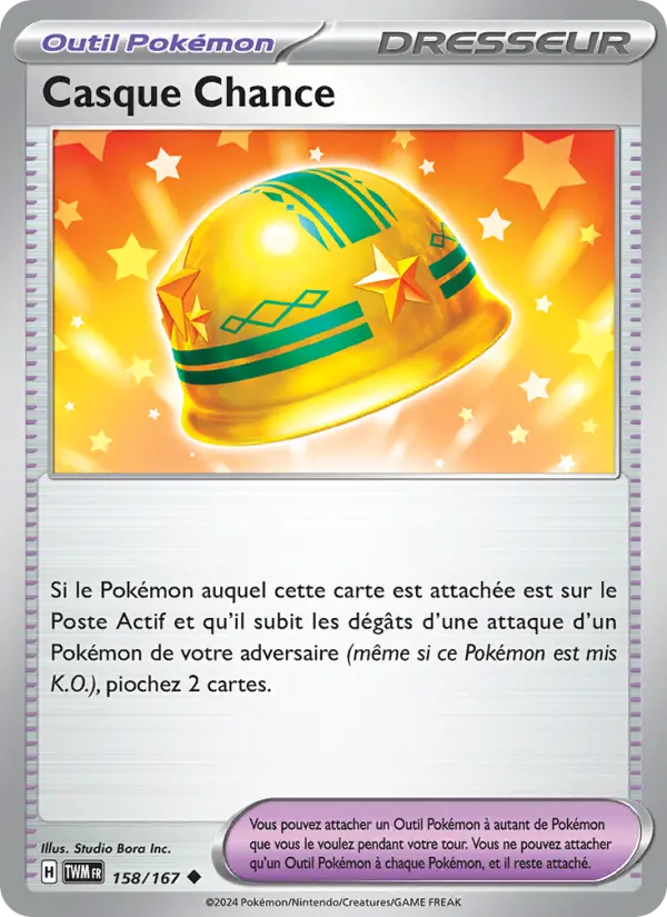 Carte Pokemon 158/167 Casque Chance | LorenZone