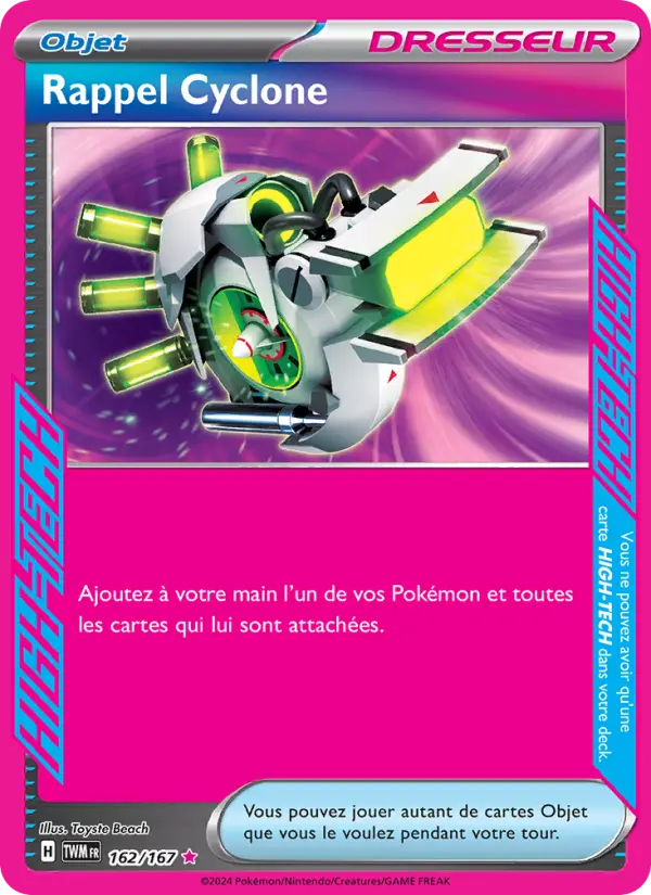 Carte Pokemon 162/167 Rappel Cyclone | LorenZone