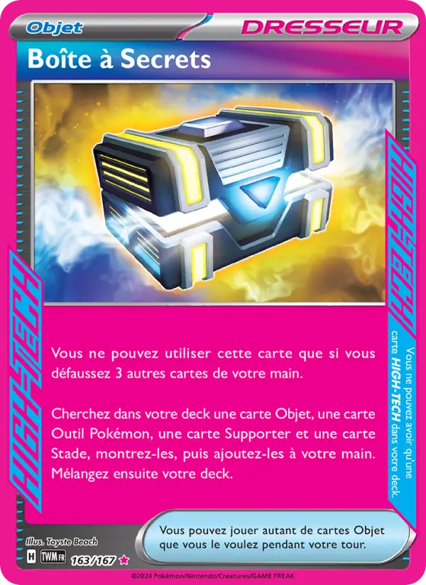 Carte Pokemon 163/167 Boîte à Secrets | LorenZone