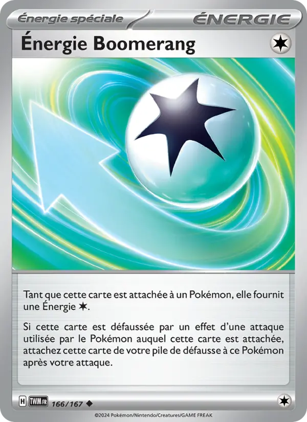 Carte Pokemon 166/167 Énergie Boomerang | LorenZone