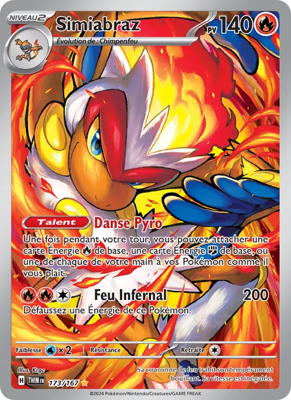 Carte Pokemon 173/167 Simiabraz Illustration Rare | LorenZone