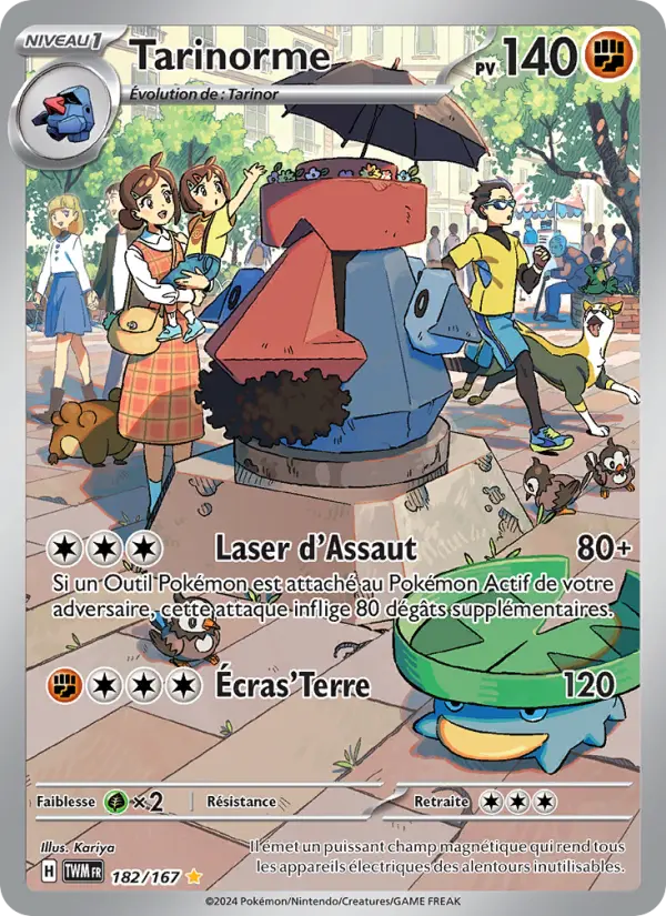 Carte Pokemon 182/167 Tarinorme Illustration Rare | LorenZone