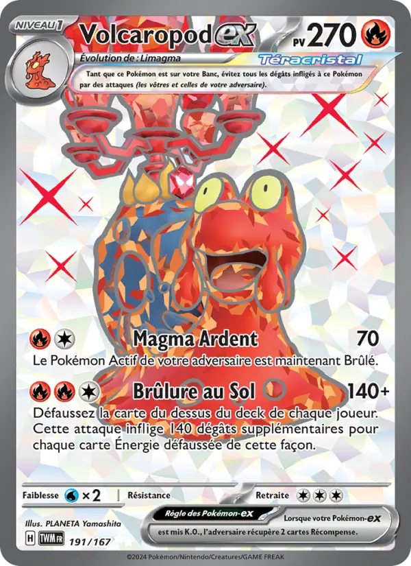 Carte Pokemon 191/167 Volcaropod-ex | LorenZone