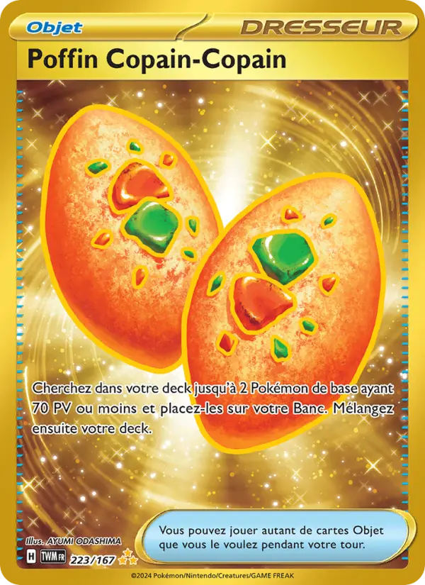 Carte Pokemon 223/167 Poffin Copain-Copain Hyper Rare | LorenZone
