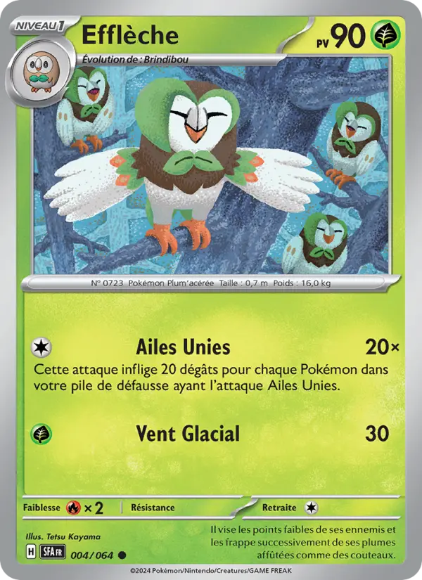 Carte Pokemon 004/064 Efflèche | LorenZone