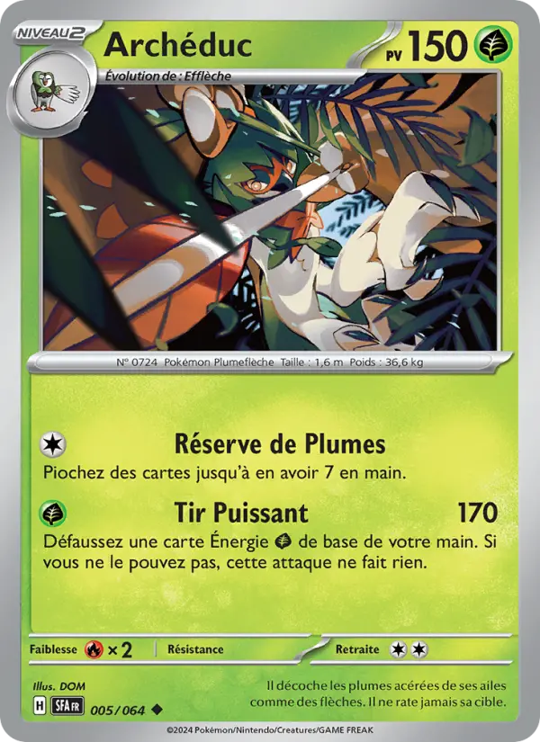 Carte Pokemon 005/064 Archéduc | LorenZone