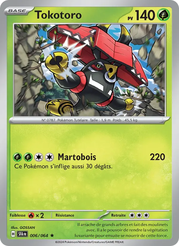 Carte Pokemon 006/064 Tokotoro Holo | LorenZone