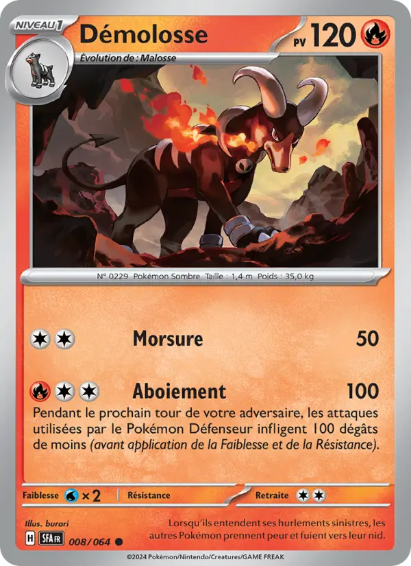 Carte Pokemon 008/064 Démolosse | LorenZone