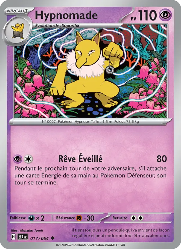 Carte Pokemon 017/064 Hypnomade | LorenZone