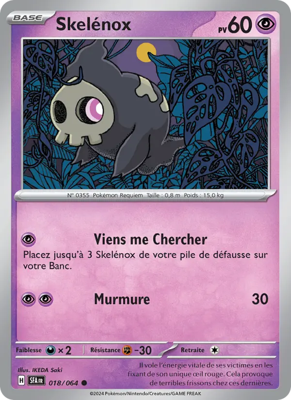 Carte Pokemon 018/064 Skelénox | LorenZone