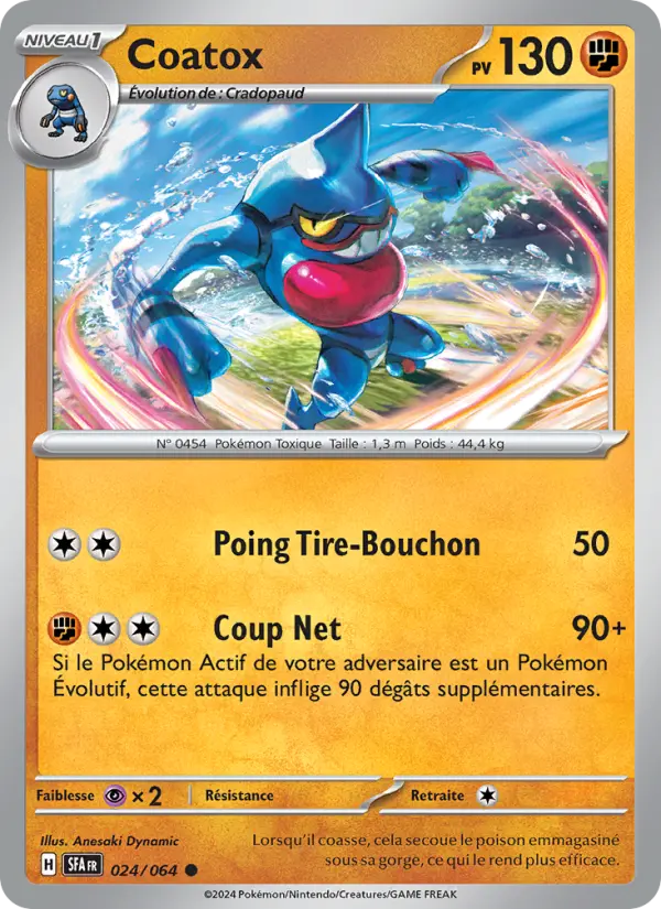 Carte Pokemon 024/064 Coatox | LorenZone