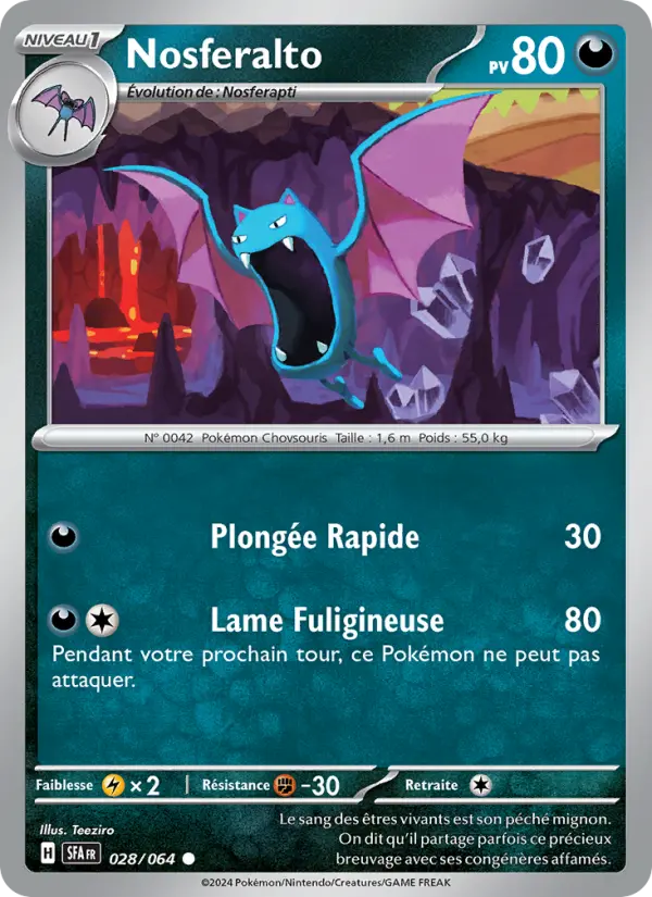 Carte Pokemon 028/064 Nosferalto | LorenZone