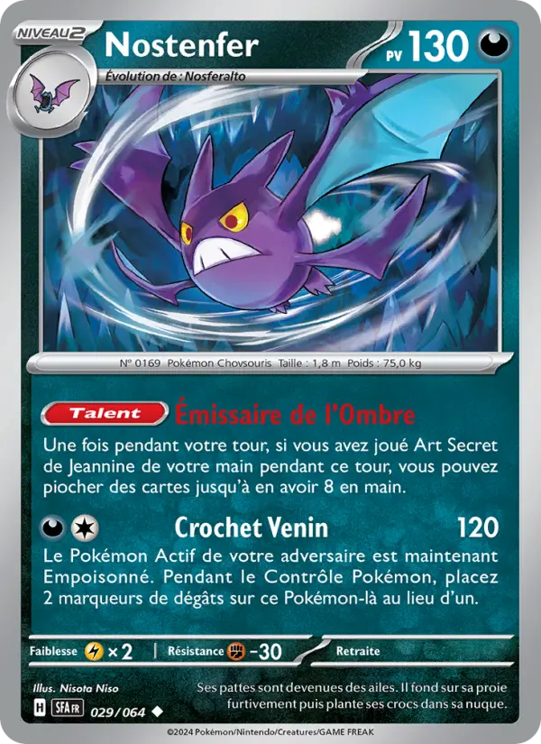 Carte Pokemon 029/064 Nostenfer | LorenZone