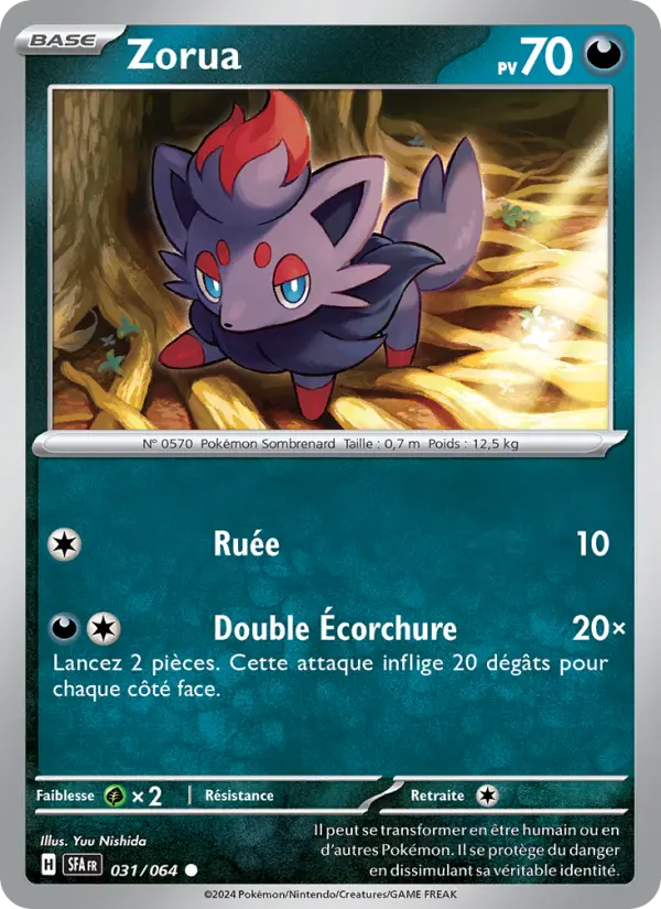Carte Pokemon 031/064 Zorua | LorenZone