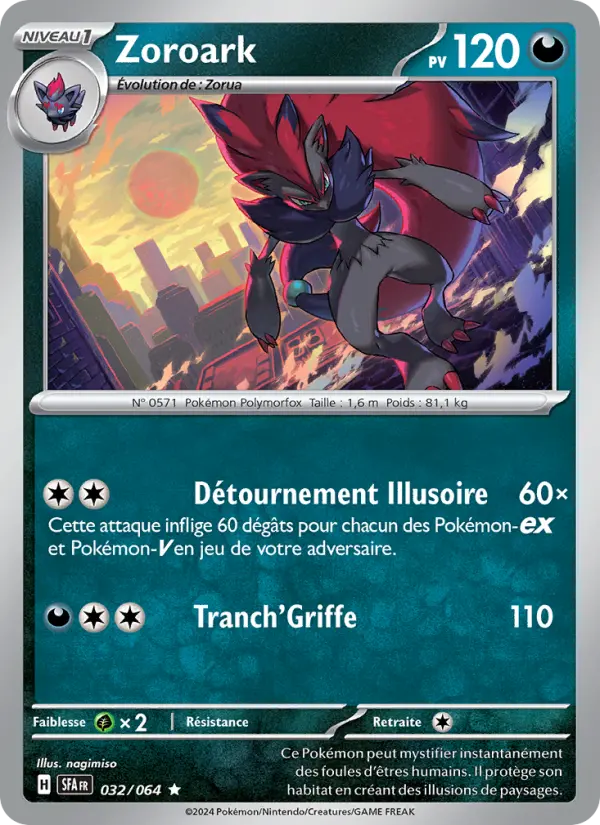 Carte Pokemon 032/064 Zoroark Holo | LorenZone