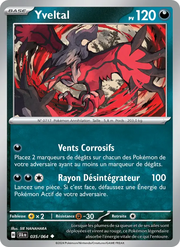 Carte Pokemon 035/064 Yveltal | LorenZone