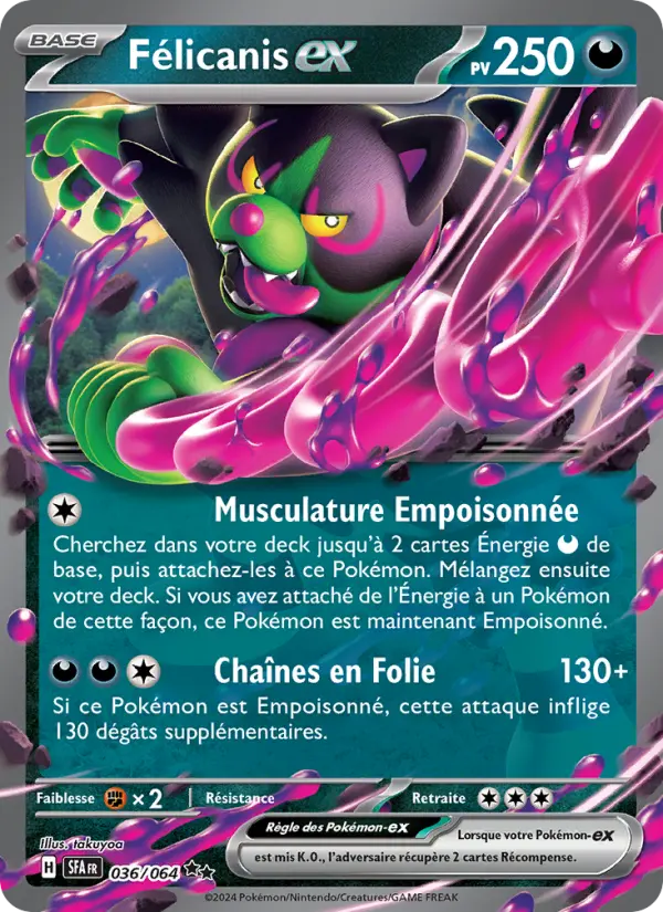 Carte Pokemon 036/064 Félicanis-ex | LorenZone