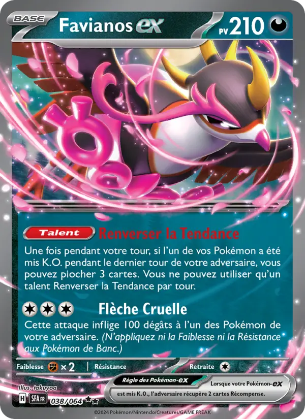 Carte Pokemon 038/064 Favianos-ex | LorenZone