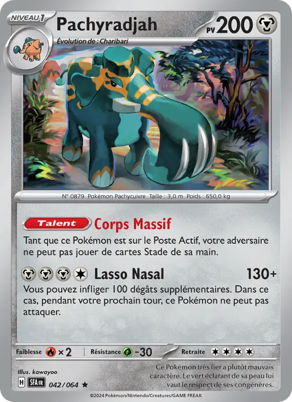 Carte Pokemon 042/064 Pachyradjah Holo | LorenZone