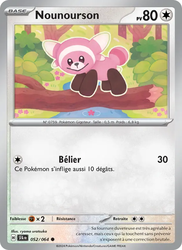 Carte Pokemon 052/064 Nounourson | LorenZone