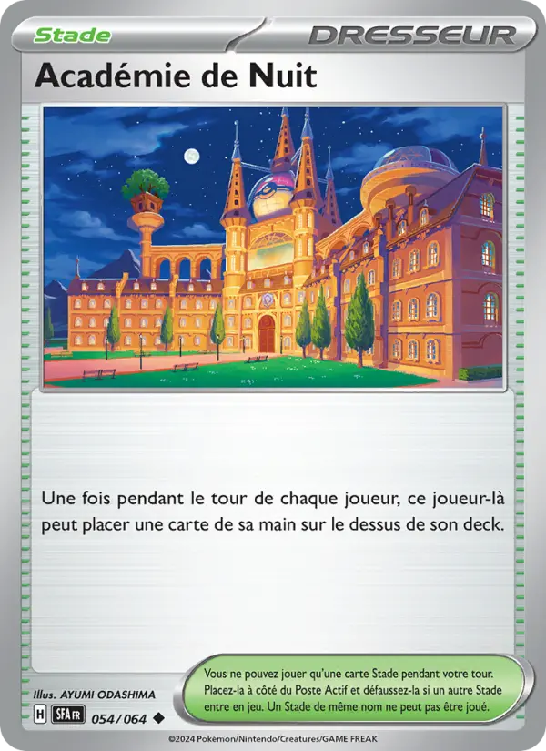 Carte Pokemon 054/064 Académie de Nuit | LorenZone