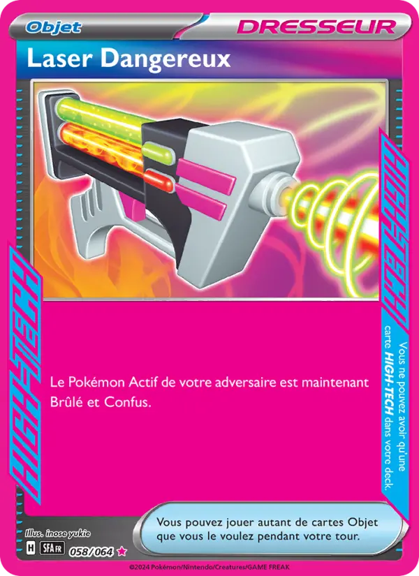 Carte Pokemon 058/064 Laser Dangereux | LorenZone