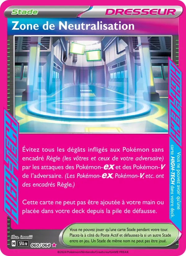 Carte Pokemon 060/064 Zone de Neutralisation | LorenZone