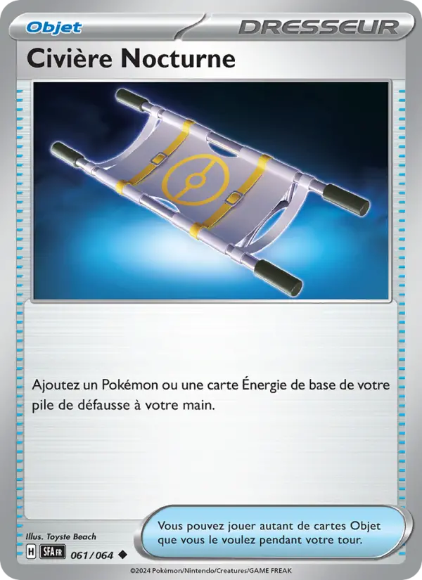 Carte Pokemon 061/064 Civière Nocturne | LorenZone