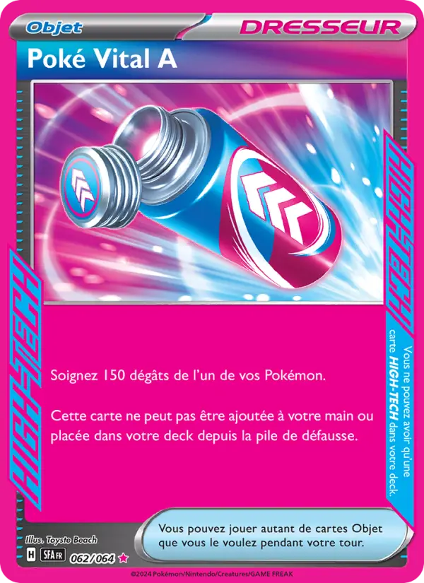 Carte Pokemon 062/064 Poké Vital A | LorenZone
