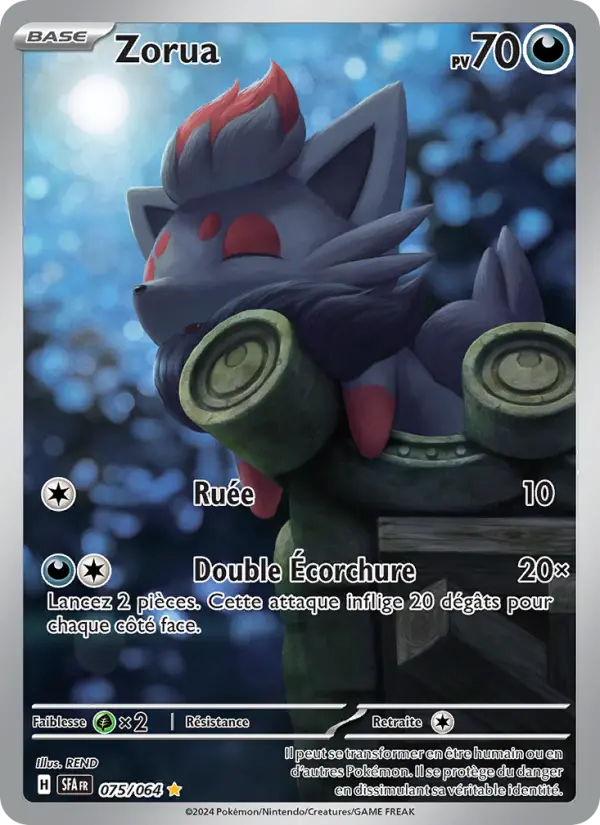 Carte Pokemon 075/064 Zorua Illustration Rare | LorenZone