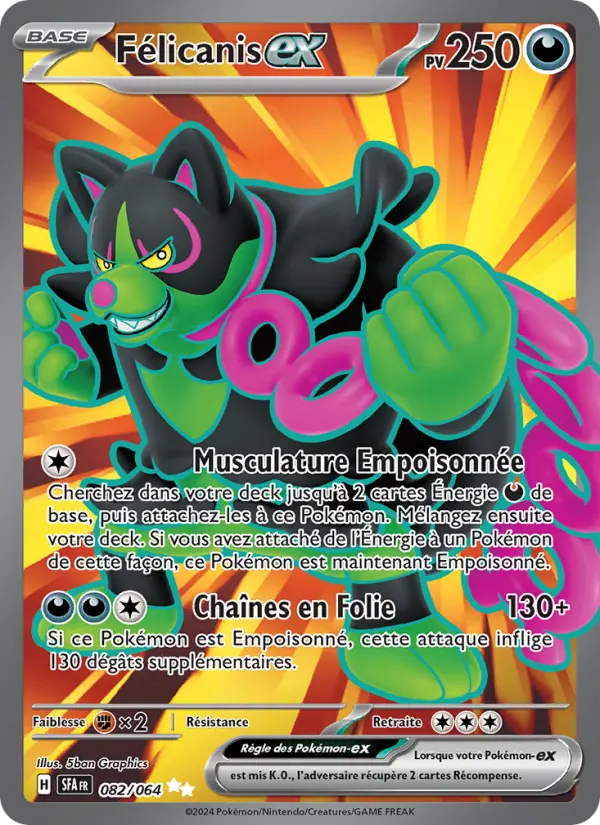 Carte Pokemon 082/064 Félicanis-ex | LorenZone