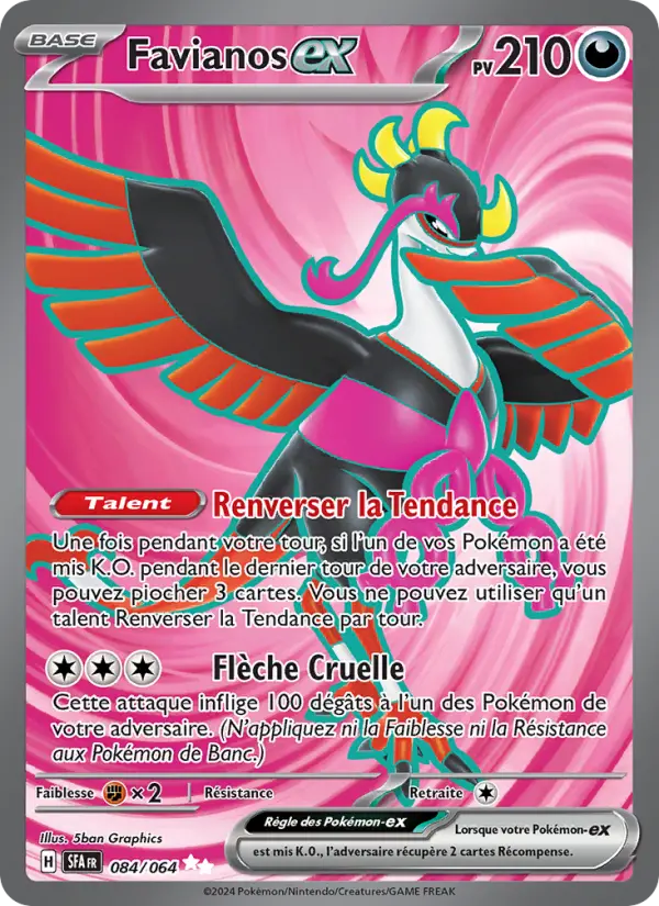 Carte Pokemon 084/064 Favianos-ex | LorenZone