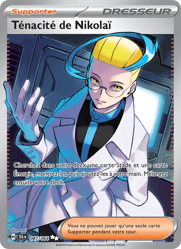 Carte Pokemon 087/064 Ténacité de Nikolaï | LorenZone