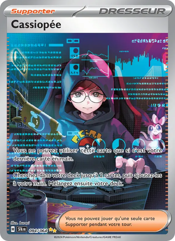Carte Pokemon 094/064 Cassiopée Illustration Spéciale Rare | LorenZone