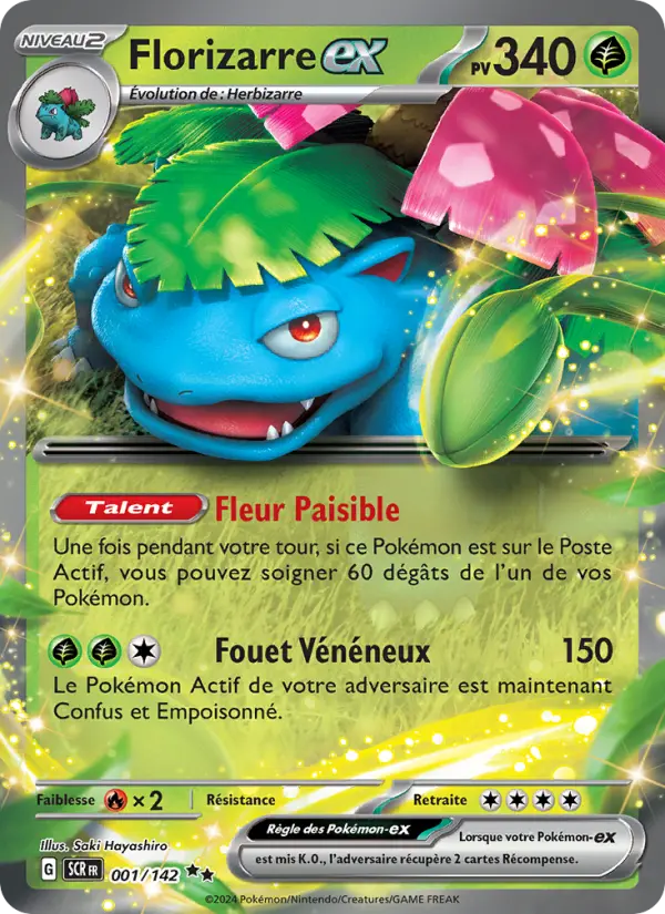 Carte Pokemon 001/142 Florizarre-ex | LorenZone