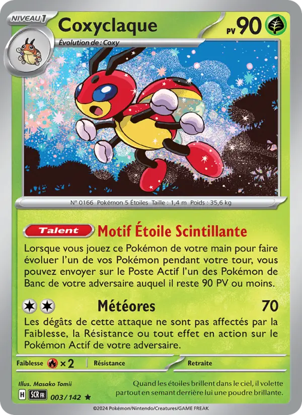 Carte Pokemon 003/142 Coxyclaque Holo | LorenZone
