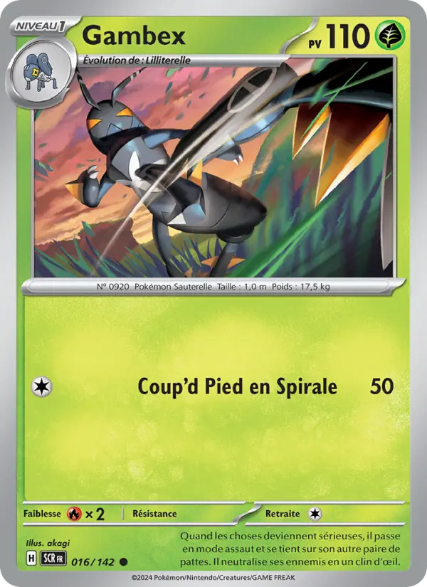 Carte Pokemon 016/142 Gambex | LorenZone
