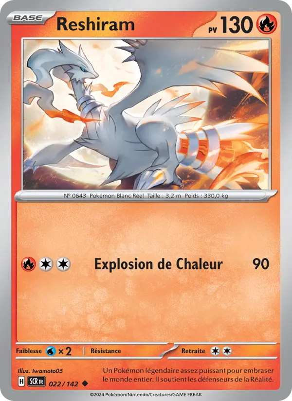 Carte Pokemon 022/142 Reshiram | LorenZone