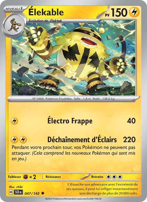 Carte Pokemon 047/142 Élekable | LorenZone