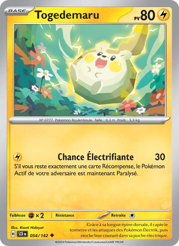Carte Pokemon 054/142 Togedemaru | LorenZone