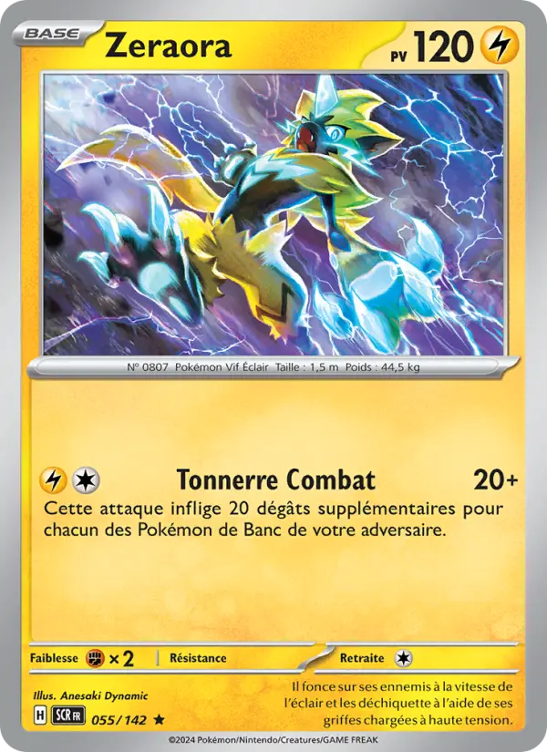 Carte Pokemon 055/142 Zeraora Holo | LorenZone