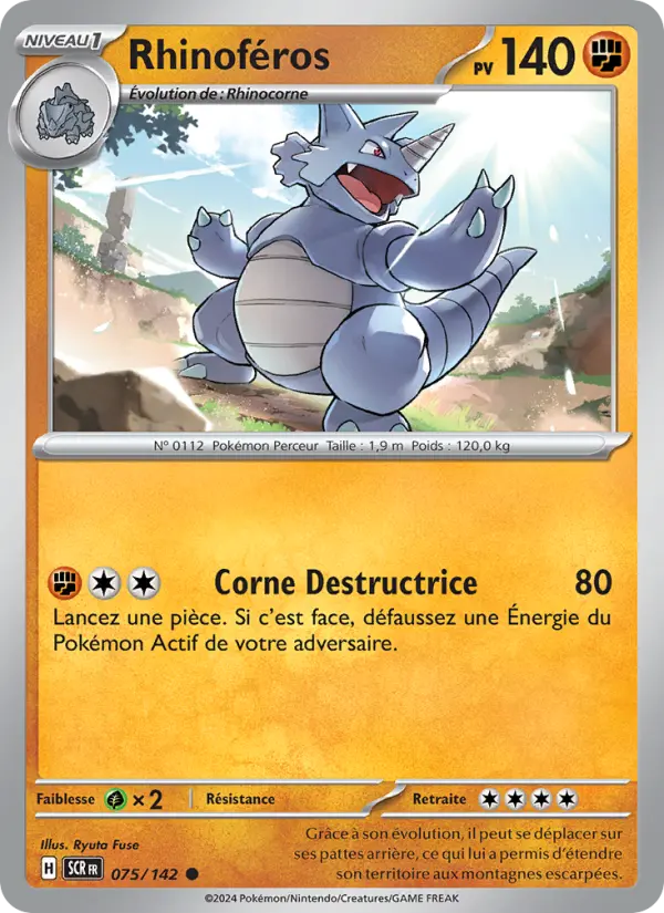 Carte Pokemon 075/142 Rhinoféros | LorenZone